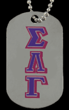 Sigma Lambda Gamma Dog Tag - Back